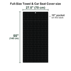 The F**K Full-Size Towel & Car Seat Cover - Size Chart