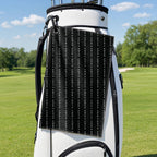The F**K Golf Towel - Hanging on a Golf Bag