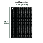 The F**K Golf Towel - Size Chart