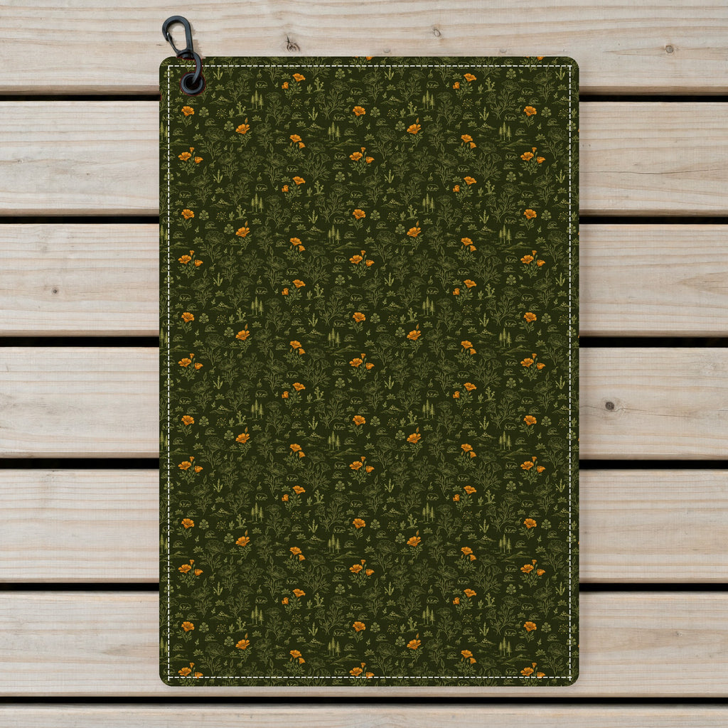 The Golden State Golf Towel - Laid Flat