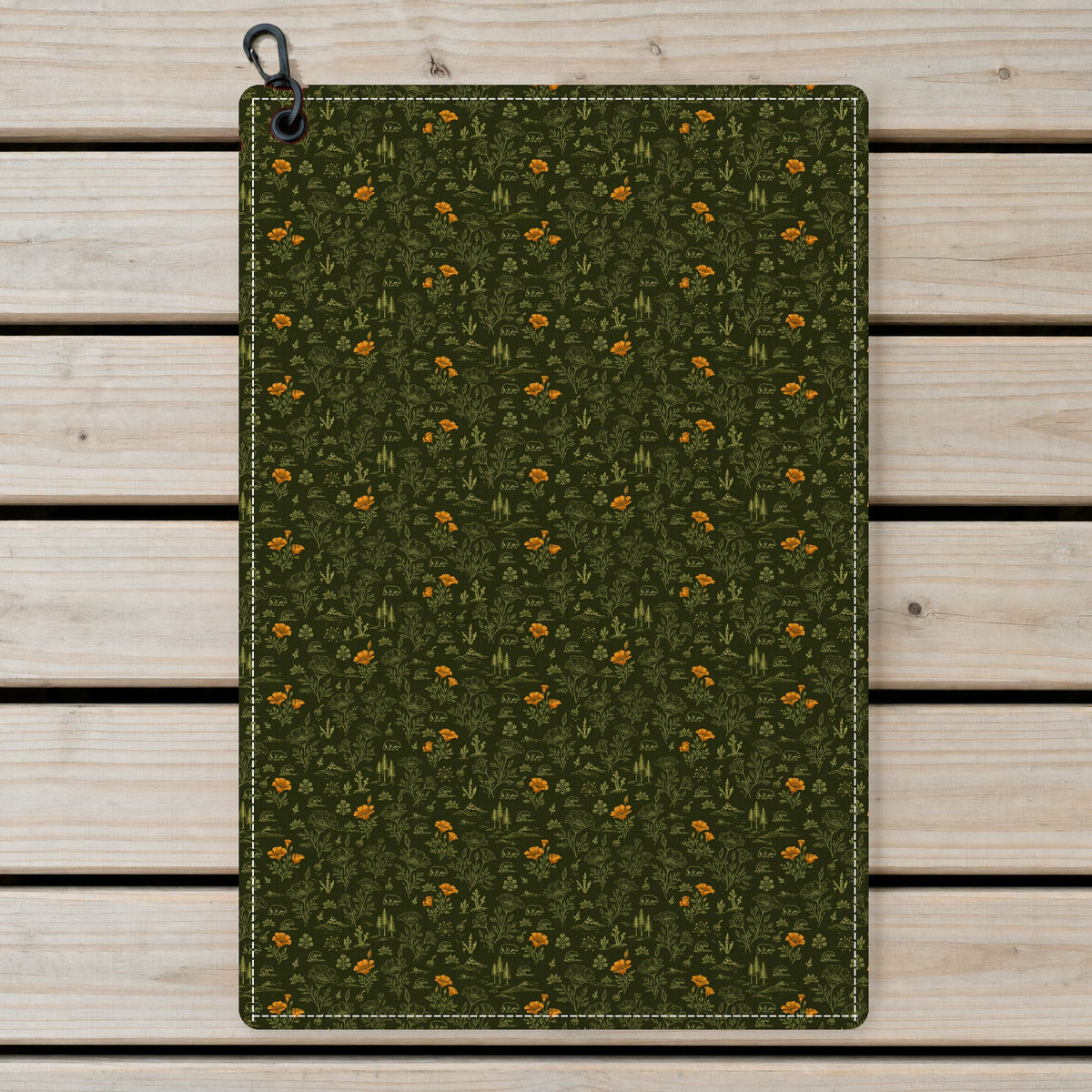 The Golden State Golf Towel - Laid Flat