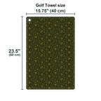 The Golden State Golf Towel - Size Chart