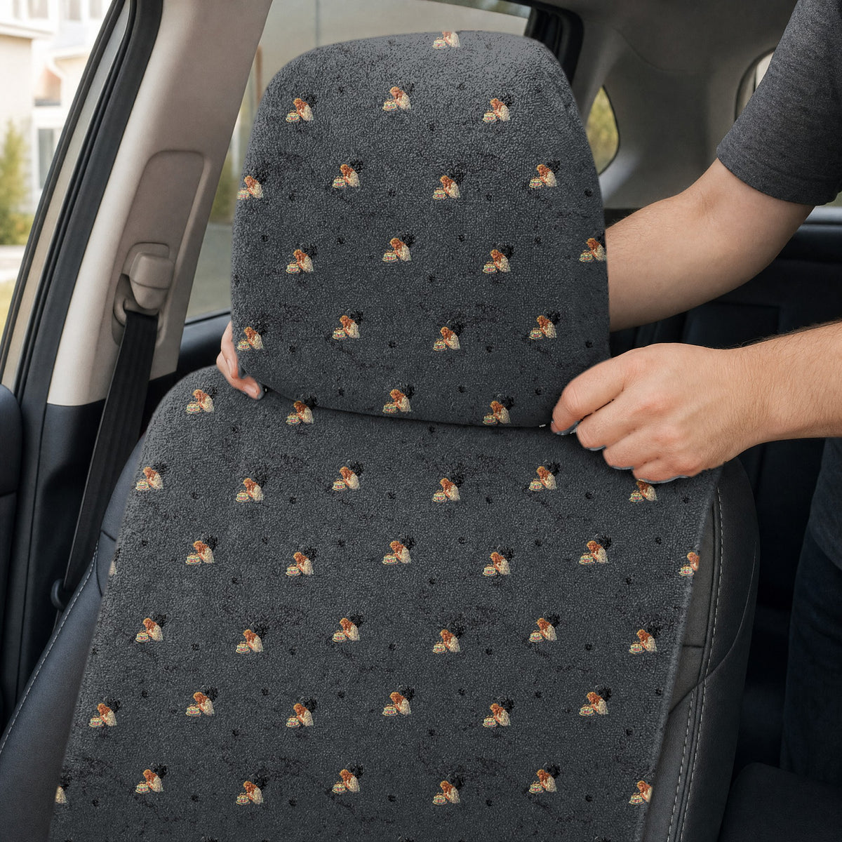 The Last Birthday of Jesus Full-Size Towel & Car Seat Cover - Headrest Pocket