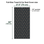 The Last Birthday of Jesus Full-Size Towel & Car Seat Cover - Size Chart