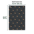 The Last Birthday of Jesus Golf Towel - Size Chart