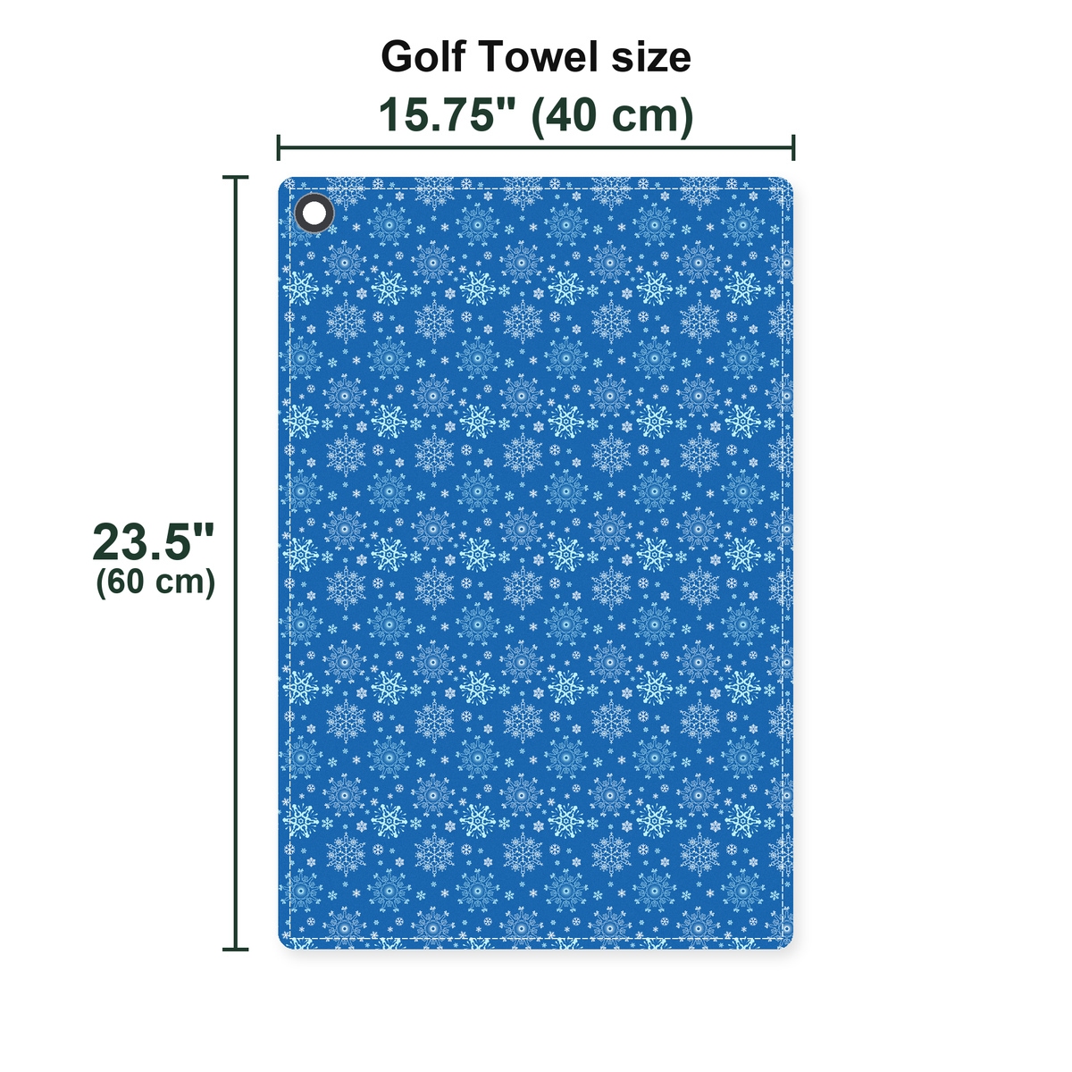 The Melt In Your Mouth Golf Towel - Size Chart