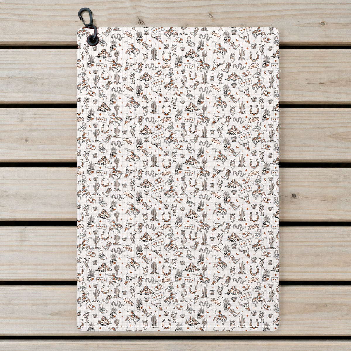 The Outlaw Golf Towel - Laid Flat