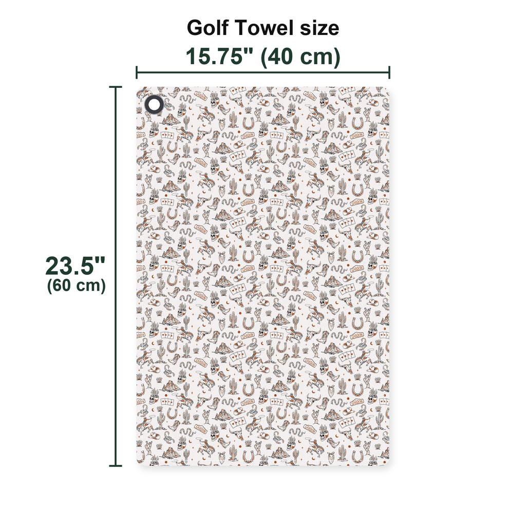 The Outlaw Golf Towel - Size Chart