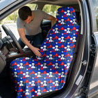 The Patriot Full-Size Towel & Car Seat Cover - In the Car