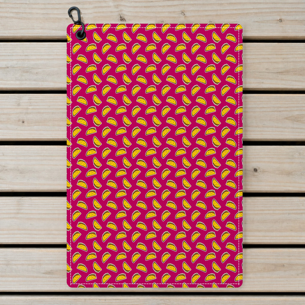 The Pink Taco Golf Towel - Laid Flat