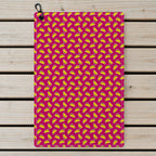 The Pink Taco Golf Towel - Laid Flat