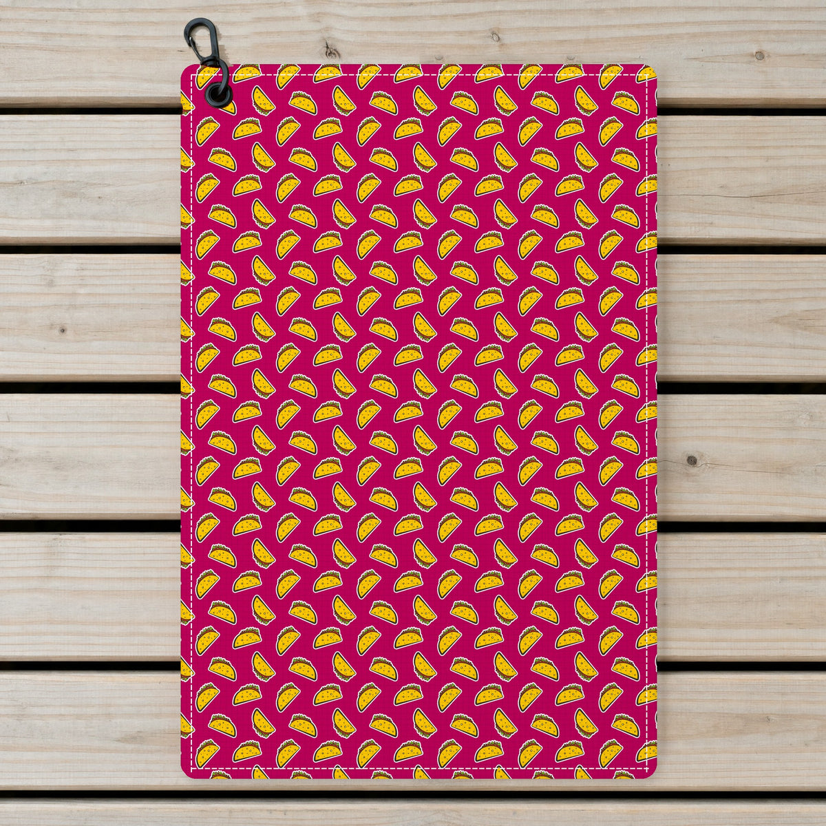 The Pink Taco Golf Towel - Laid Flat