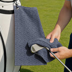 The Scattered Whales Golf Towel - Cleaning a Club