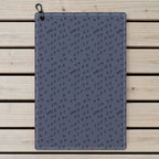 The Scattered Whales Golf Towel - Laid Flat