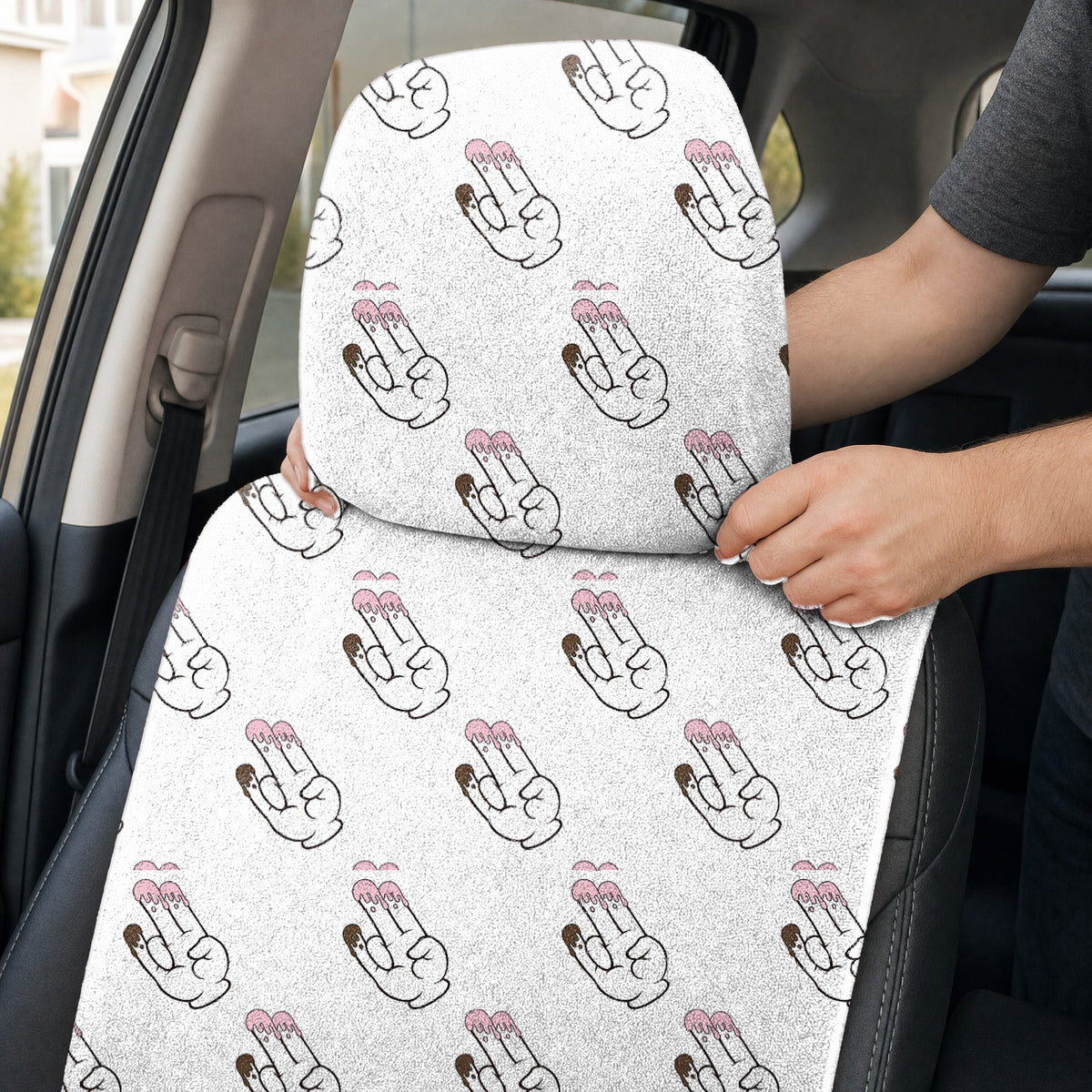 The Shocker Full-Size Towel & Car Seat Cover - Headrest Pocket