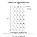 The Shocker Full-Size Towel & Car Seat Cover - Size Chart