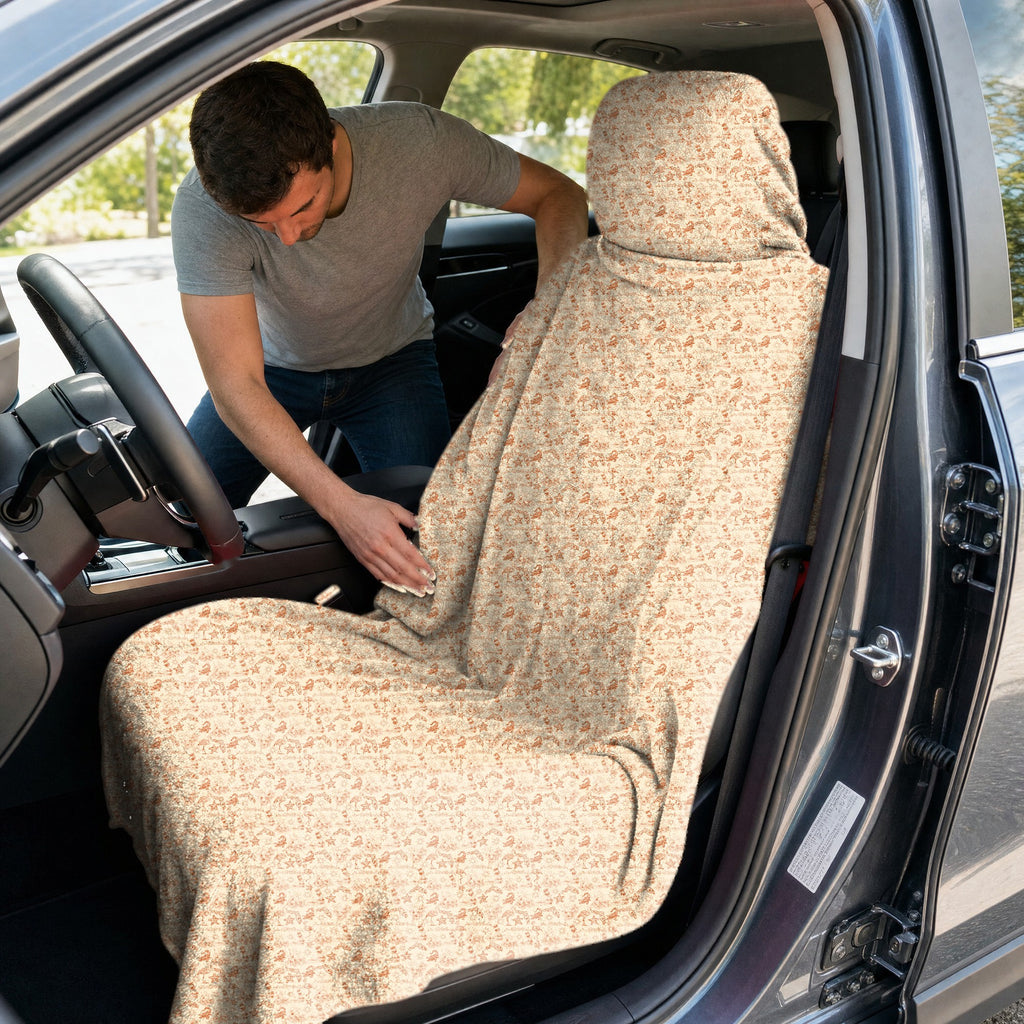 The Sunshine Full-Size Towel & Car Seat Cover - In the Car