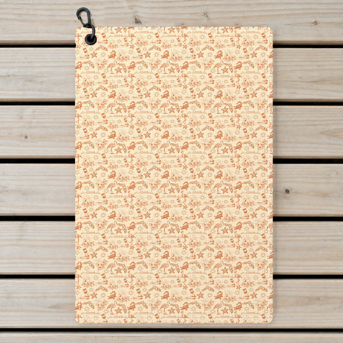 The Sunshine Golf Towel - Laid Flat