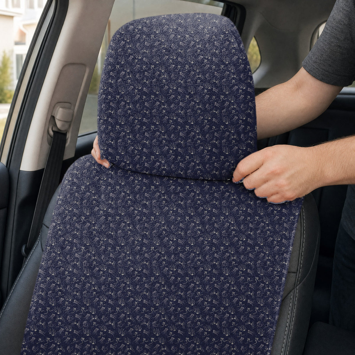 Thirsty Full-Size Towel & Car Seat Cover - Headrest Pocket