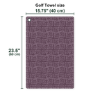 Tony and Ezekiel Golf Towel - Size Chart
