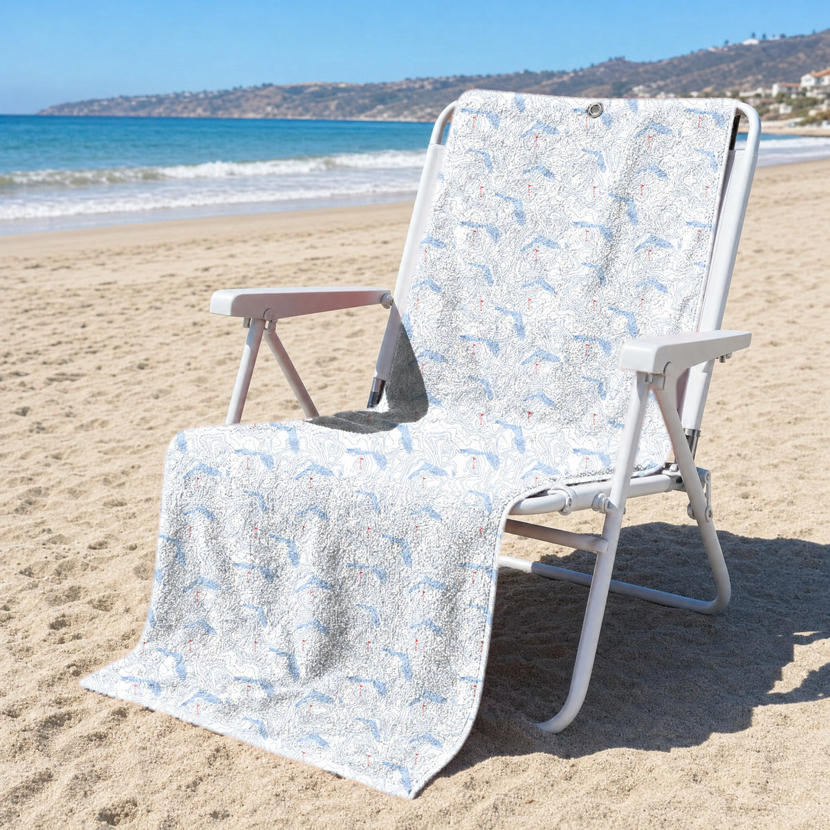 Topo Florida Full-Size Towel & Car Seat Cover - On a Beach Chair