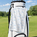 Topo Florida Golf Towel - Hanging on a Golf Bag