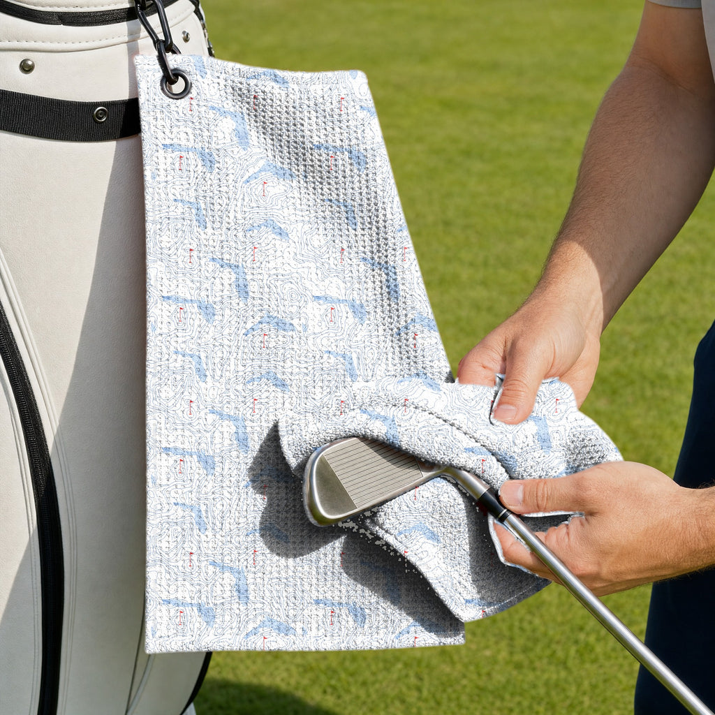 Topo Florida Golf Towel - Cleaning a Club