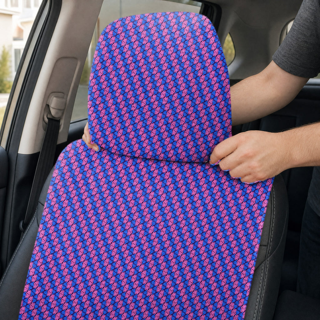 Tortoise Love Full-Size Towel & Car Seat Cover - Headrest Pocket