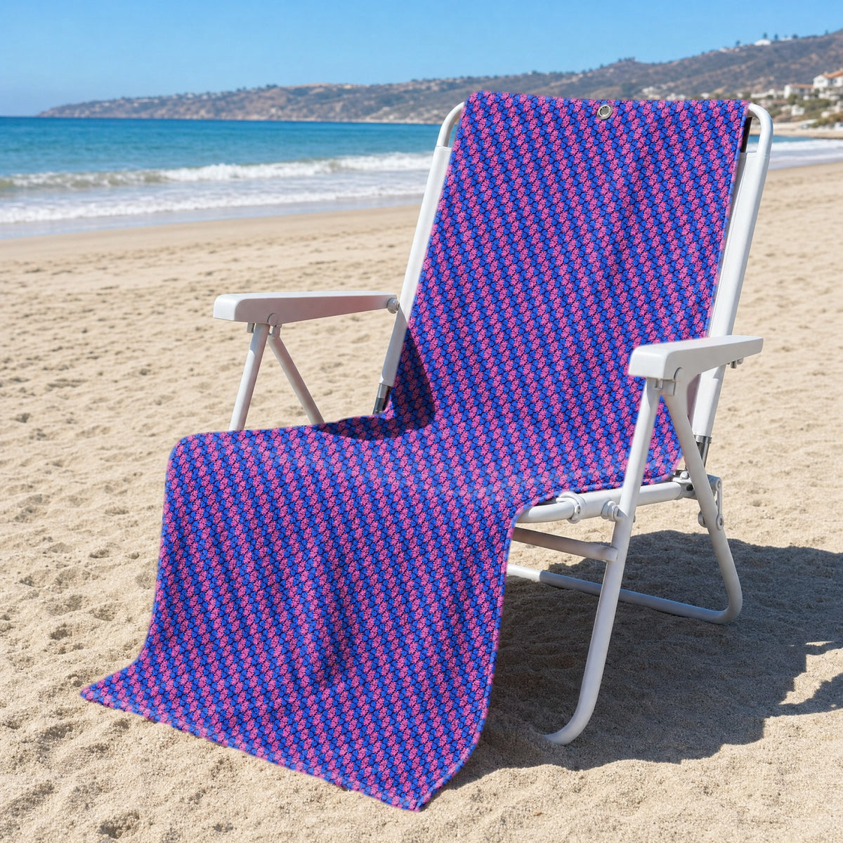 Tortoise Love Full-Size Towel & Car Seat Cover - On a Beach Chair