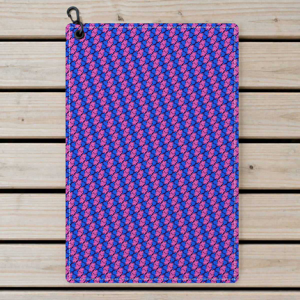 Tortoise Love Golf Towel - Laid Flat