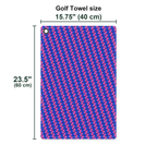 Tortoise Love Golf Towel - Size Chart