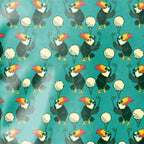Toucan Tee Time Kids Dress - Detail Close-up