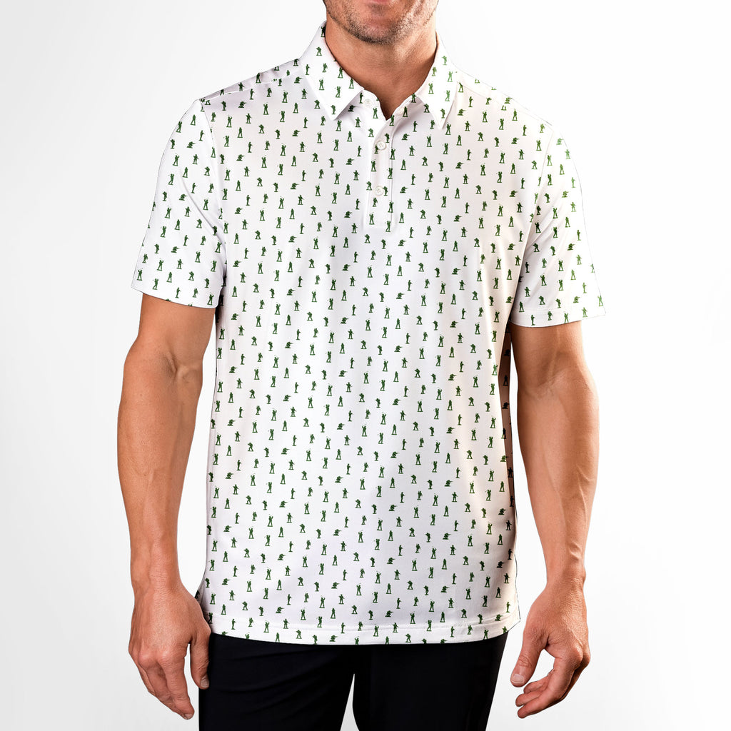 Toy Soldier Polo Shirt For Men - Model Front