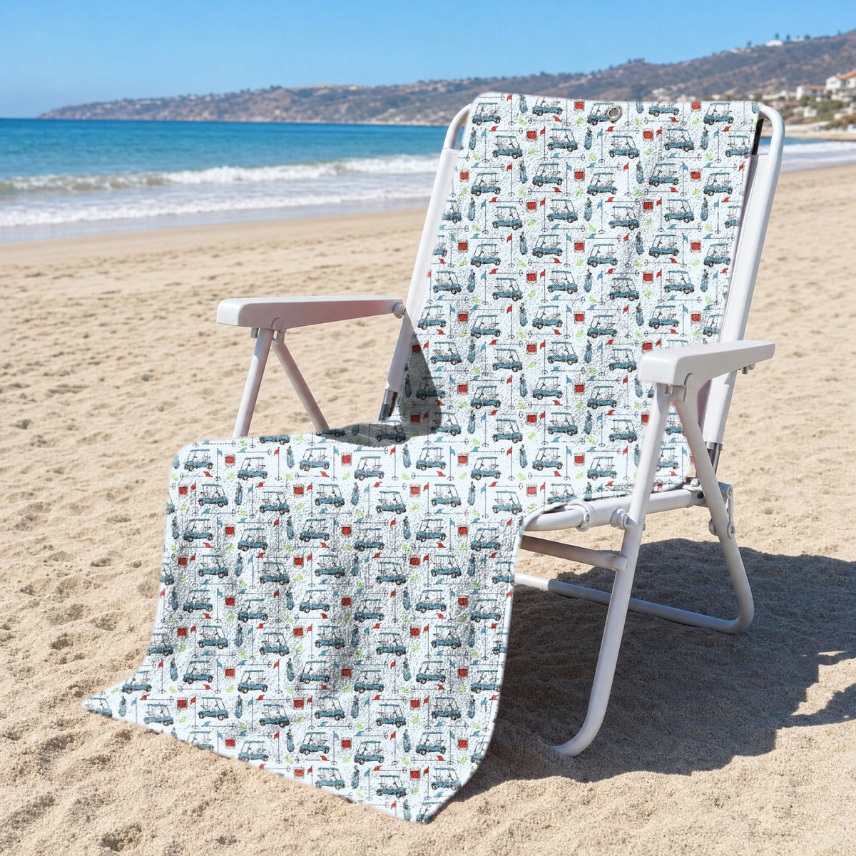 Transfusion Golf Full-Size Towel & Car Seat Cover - On a Beach Chair