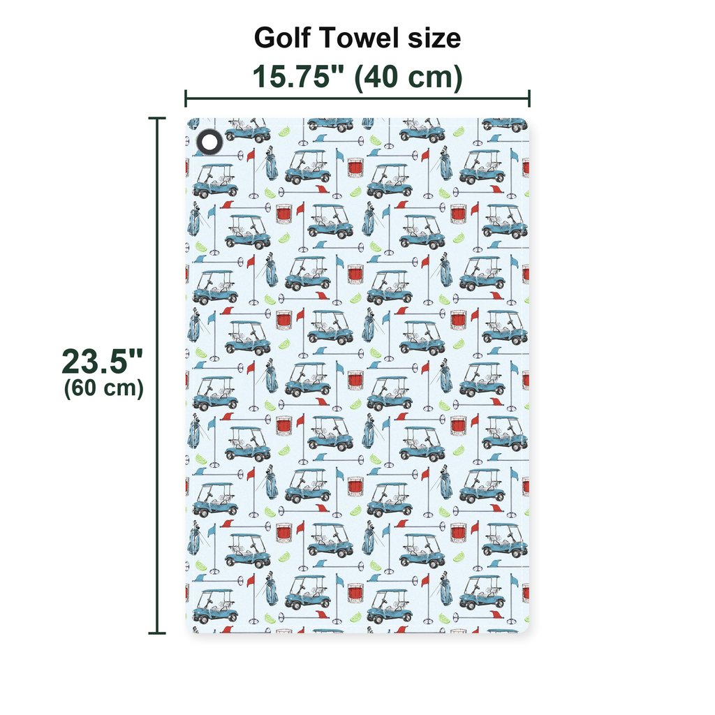 Transfusion Golf Golf Towel - Size Chart