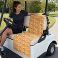 Trick or Meat Full-Size Towel & Car Seat Cover - On a Golf Cart Seat
