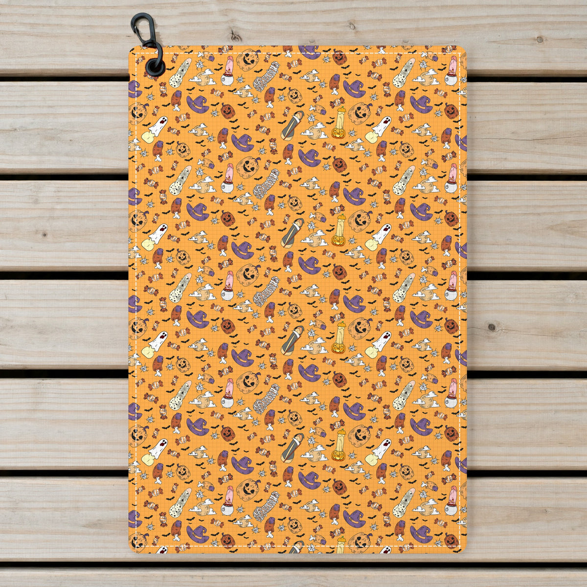 Trick or Meat Golf Towel - Laid Flat