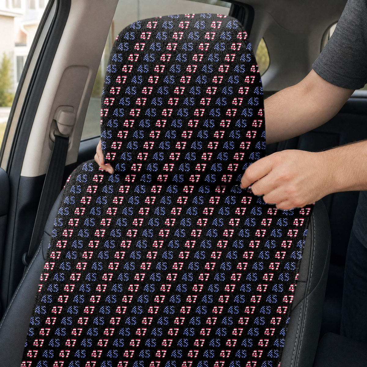 True American Special Edition Full-Size Towel & Car Seat Cover - Headrest Pocket