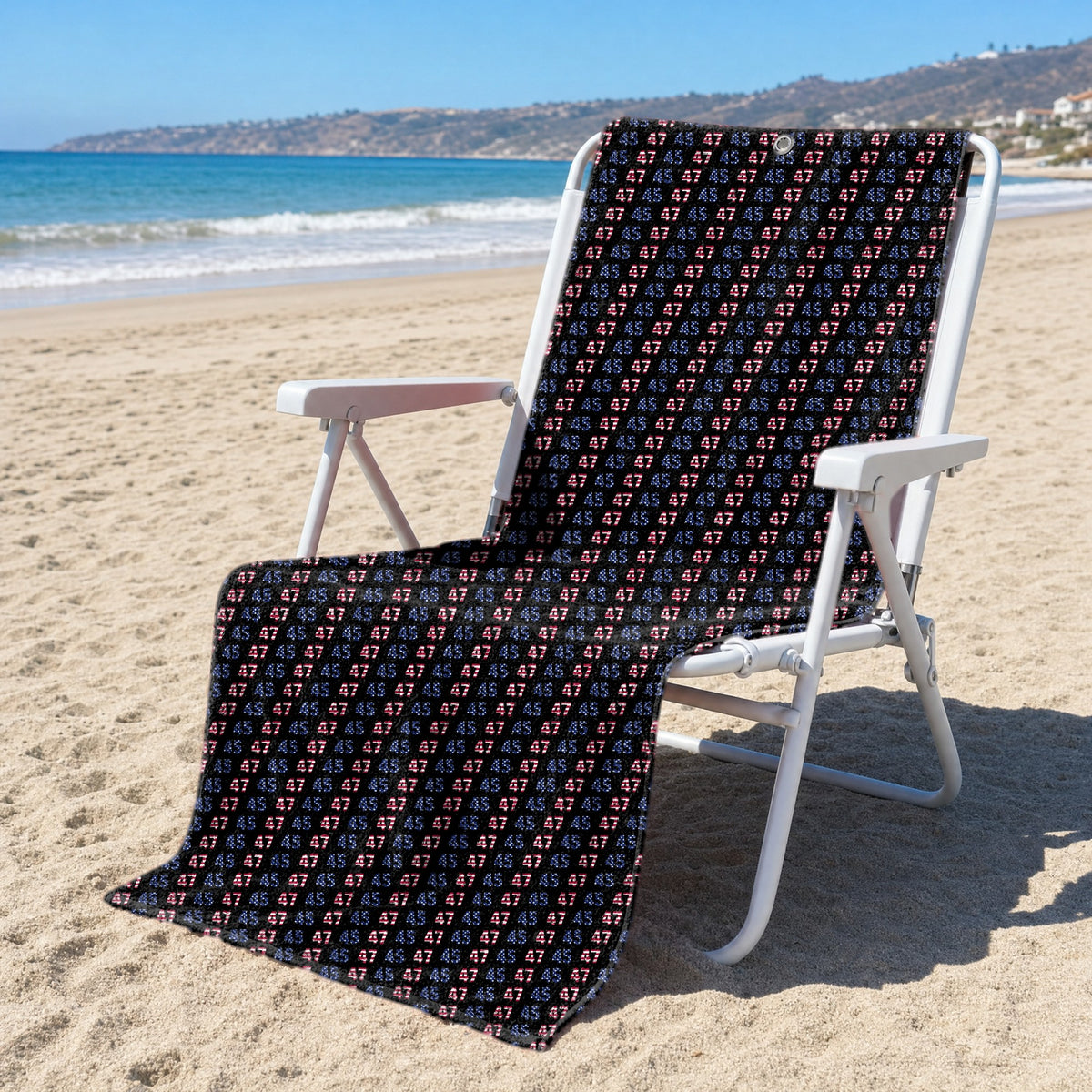 True American Special Edition Full-Size Towel & Car Seat Cover - On a Beach Chair