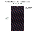 True American Special Edition Full-Size Towel & Car Seat Cover - Size Chart