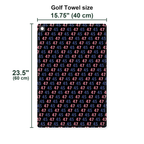 True American Special Edition Golf Towel - Size Chart