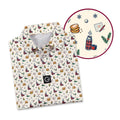 Turn Night Latkes Polo Shirt For Men - Detail Close-up