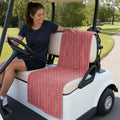Turned On Full-Size Towel & Car Seat Cover - On a Golf Cart Seat