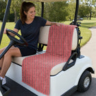 Turned On Full-Size Towel & Car Seat Cover - On a Golf Cart Seat