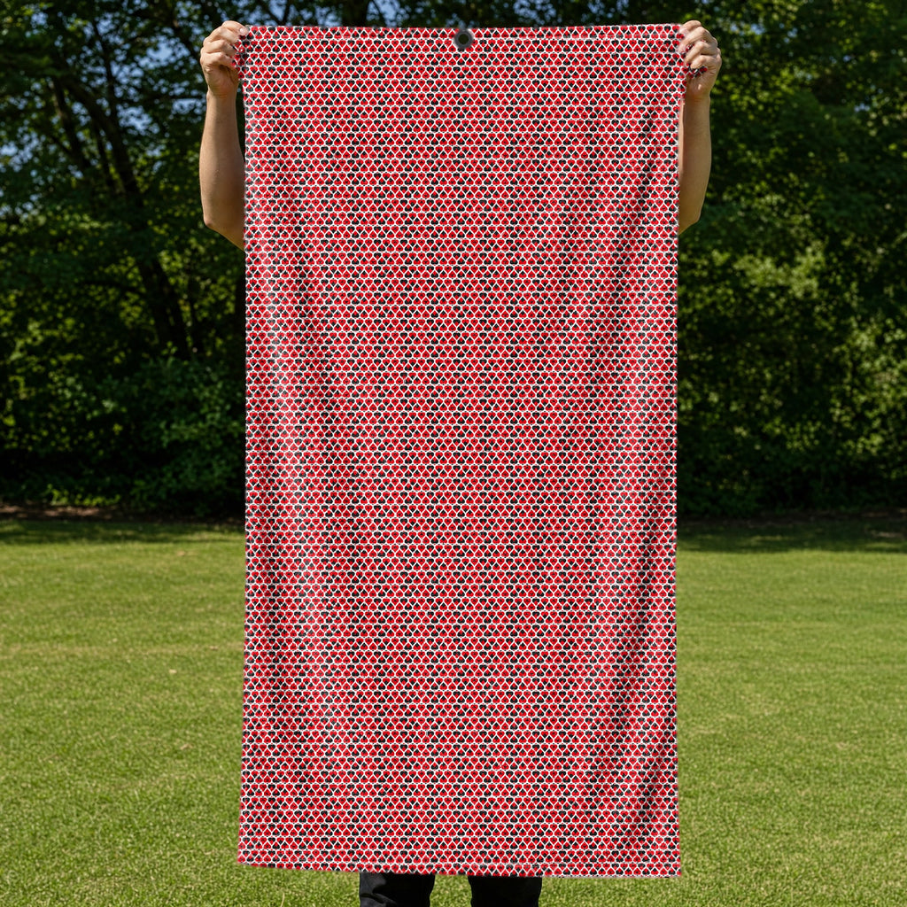 Turned On Full-Size Towel & Car Seat Cover - Held Open