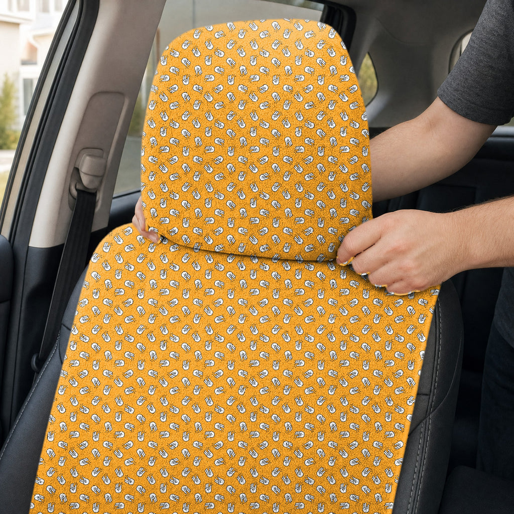 Two in Pink One in Stink Full-Size Towel & Car Seat Cover - Headrest Pocket