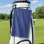 Uncle Sam Patriotic Golf Towel - Hanging on a Golf Bag