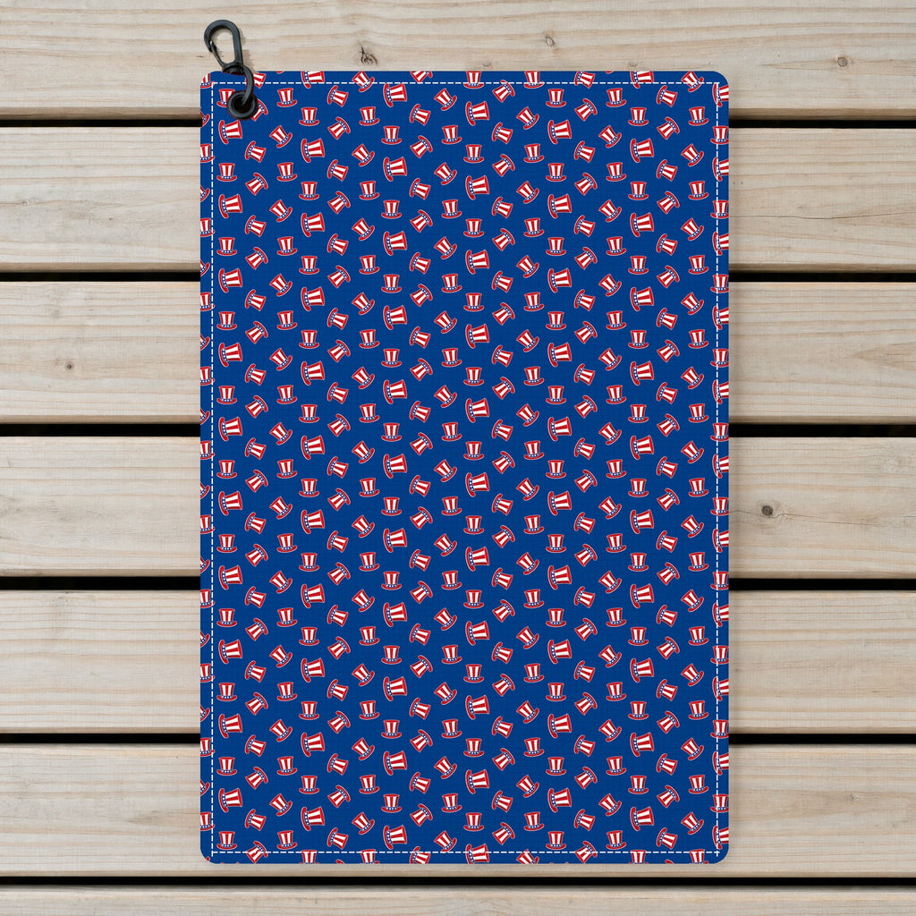 Uncle Sam Patriotic Golf Towel - Laid Flat