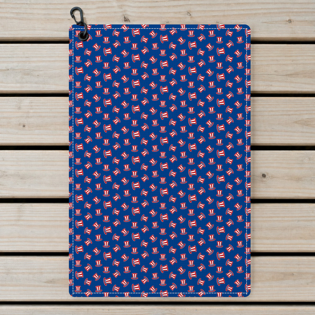 Uncle Sam Patriotic Golf Towel - Laid Flat