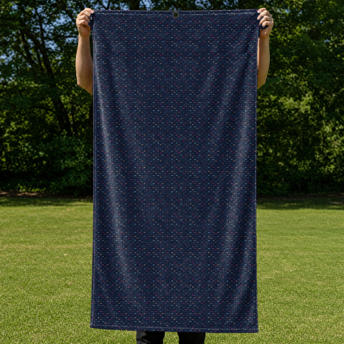 Until You Look Closer Full-Size Towel & Car Seat Cover - Held Open
